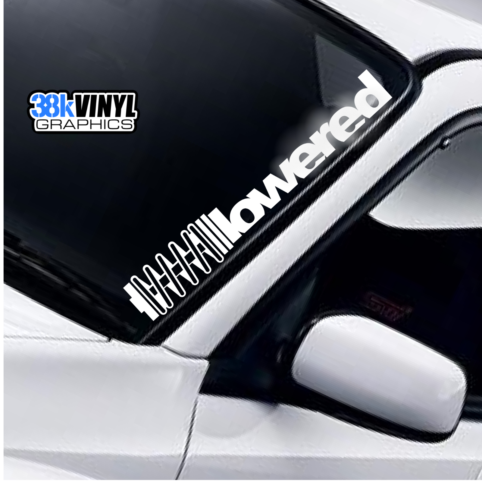 Lowered Coil Windscreen Sticker Drift JDM DUB Low Lowered Coilovers Car Decal