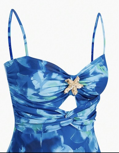 NWT One piece swimsuit women with cover up skirt - Picture 6 of 8