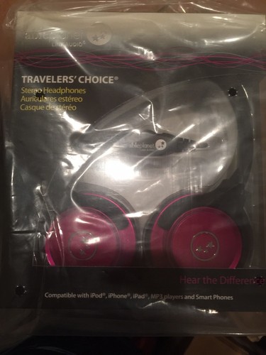 Able Planet Travelers Choice Pink Stereo Headphones, SH190PKM Linx Audio - Picture 3 of 3