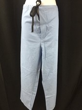 QTY 2 NEW ANGELICA Blue Pajama Bottoms Scrub Pants Large Drawstring
