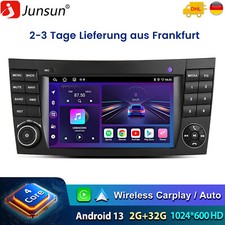 32G Android 13 F&uuml;r Benz CLS E-Class W211 W219 Carplay Autoradio GPS Nav WIFI DAB