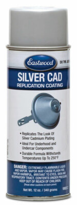 Eastwood Acrylic Silver CAD Lacquer Paint Aerosol 12 oz Touchup Spray Paint