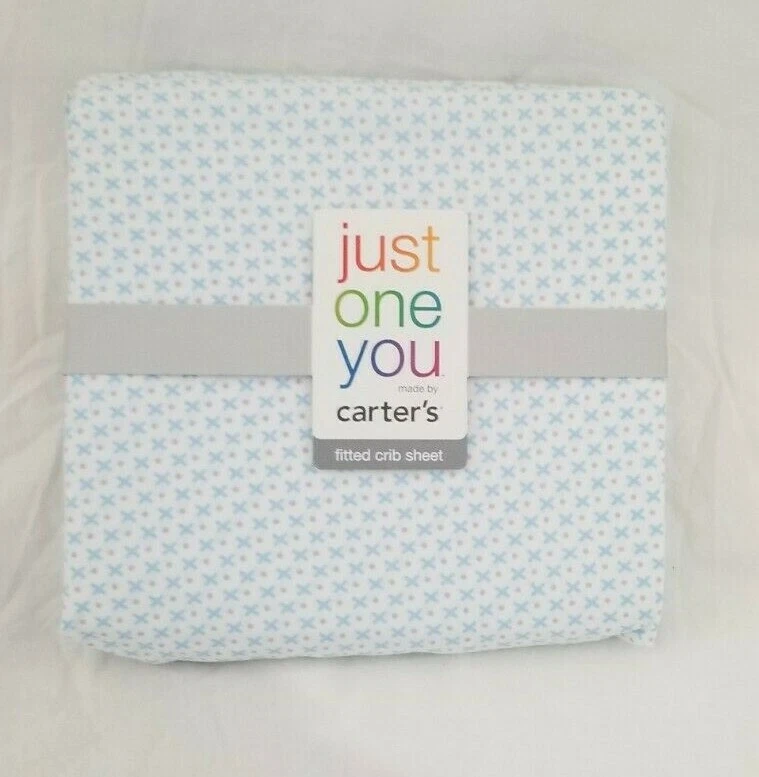 Linda sábana de cuna ajustada Carter's Just One You Dog Gone nueva en paquete Foto 2 de 4