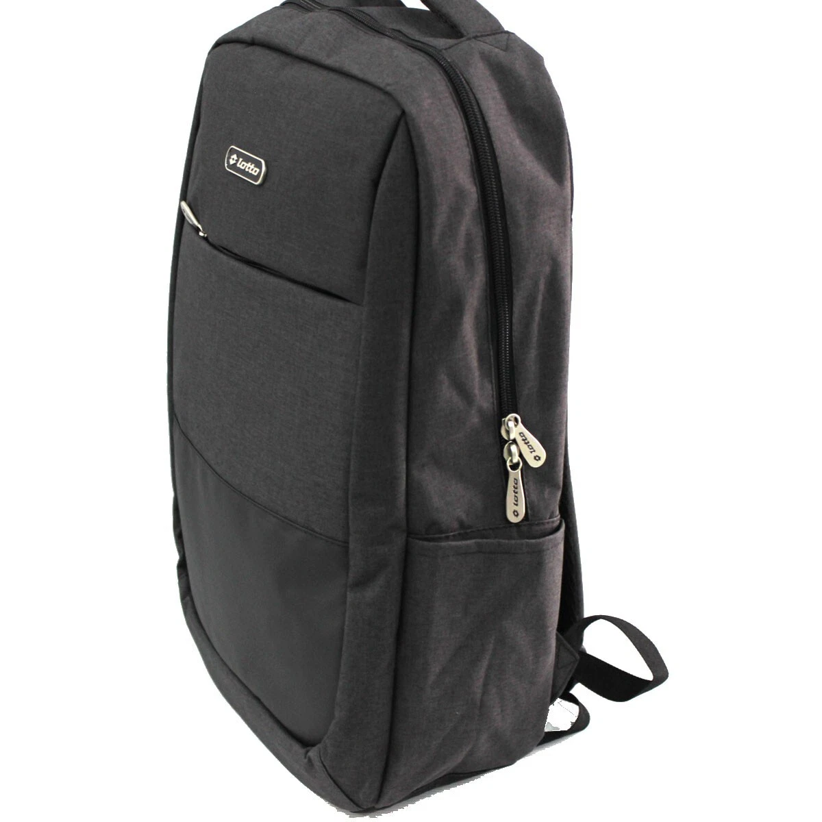 Zaino Grande Borsa Lavoro Viaggio Lotto Nero Scomparto PC Tasche Uomo Donna