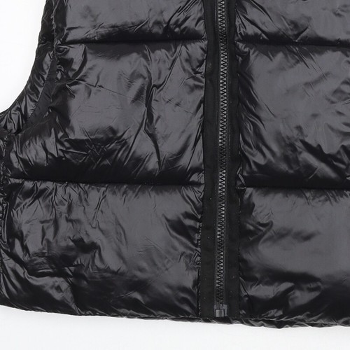 Zara Damen schwarz Weste Mantel Größe M Reißverschluss - Puffer - Bild 10 von 10
