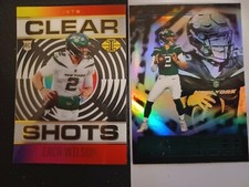 2021 Illusion football Clear Shots and regular rookie card Zach Wilson