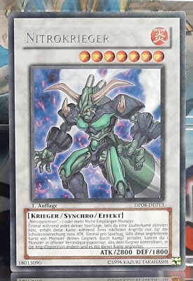 Yugioh - Nitrokrieger - DP08-DE013 - Rare - Duelist Pack: Yusei Fudo - DE/NM/EX