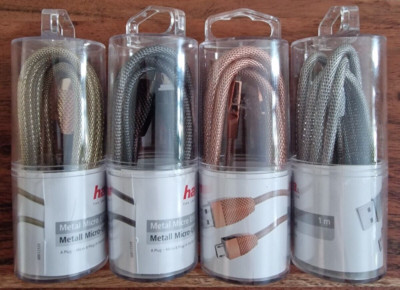 Hama 4er Set Ladekabel, Micro-USB-Kabel, (1m) Micro USB - USB-A  versch. Farben
