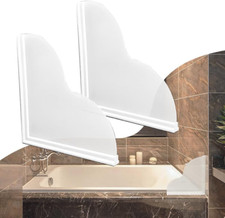 Shower Splash Guard Kit, Large Splash Guards for Bathtub Waterproof Self-Adhesiv