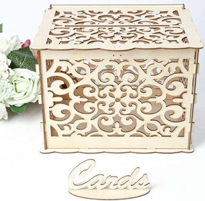 Zooyoo Wooden Wedding Card Box Money Box Rustic Wedding Box With Lock For Recept 726084341555 Ebay