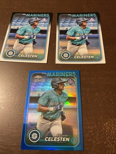 2024 Topps Pro Debut Seattle Prospect Felnin Celesten Commons & Color Number T/C