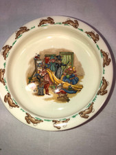 Royal Doulton Bunnykins 6 Inch Cereal Bowl Dress Up Scene Mint
