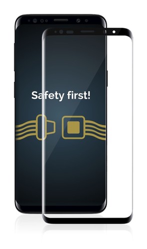 Protector de pantalla de vidrio templado cubierta completa curvada 3D para Samsung Galaxy S9, Savvies® - Imagen 2 de 4