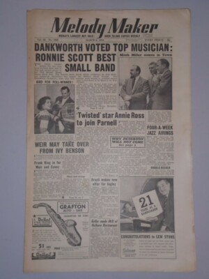 MELODY MAKER #1068 MARCH 6 1954 ANNIE ROSS DANKWORTH FRANK WEIR JACK PARNELL