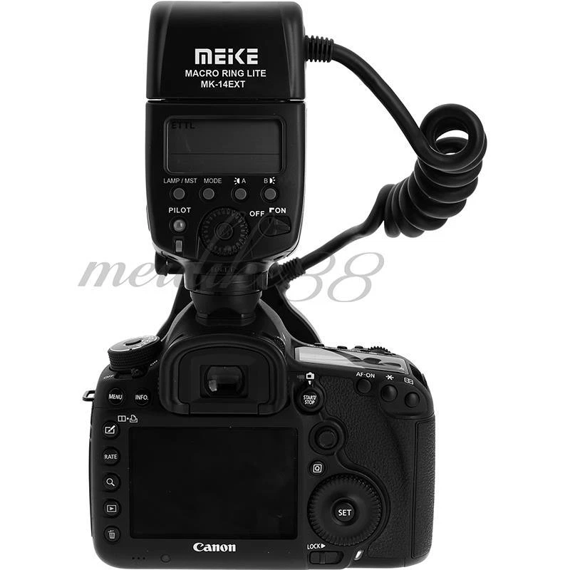 Meike MK-14EXT iTTL TTL LED Macro Ring Flash Light For Nikon D800 D5200 D7100 - Image 4 of 4