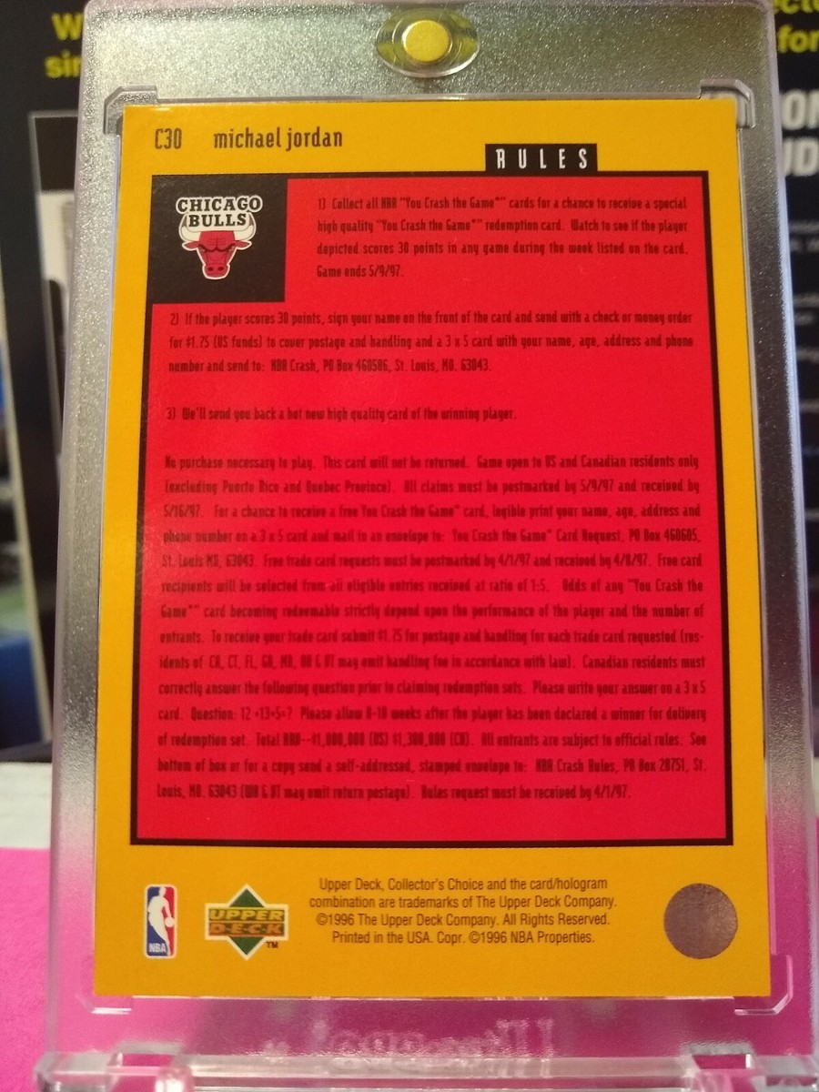 95-96 Upper Deck Collectors Choice You Crash the Game #C30