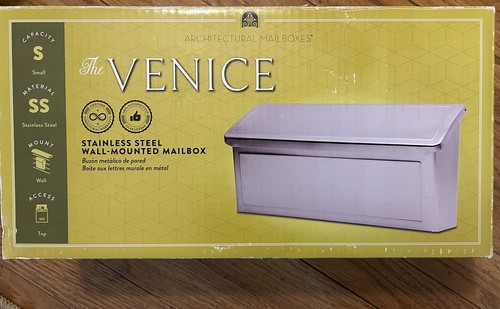 NEU Architektur Briefkästen Venedig Edelstahl Wandbriefkasten klein