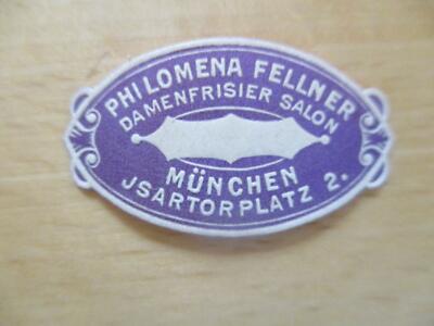 (8905) Kleine Reklamemarke - Philomena Fellner Frisiersalon München