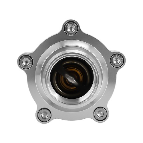 Aluminum Inline Thermostat Housing & Sensor Port For 1-1/2" Hose 1.5" -16 Silver - Picture 7 of 11