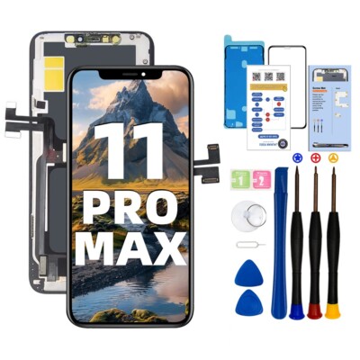 Für iPhone 11 Pro Max Ersatz OLED LCD 3D Touchscreen Digitizer Display Kit
