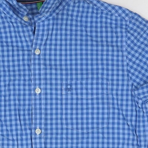 Camisa de hombre United Colors of Benetton azul a cuadros S - Imagen 12 de 12