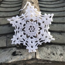 Handmade crochet Christmas tree baubles Christmas ornaments 1set of 10 Snowflake