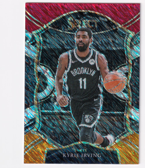 2020-21 Panini Select Kyrie Irving #42 Red White Orange Shimmer - Nets