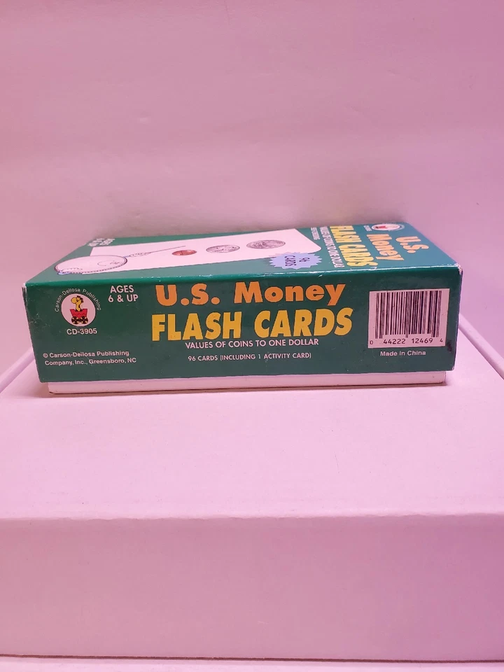 Carson-Dellosa Publishing moneda de dinero de Estados Unidos tarjetas flash 96 vista de práctica Foto 4 de 4