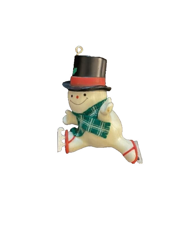 HALLMARK ORNAMENT SKATING  SNOWMAN 79  QX 139-9