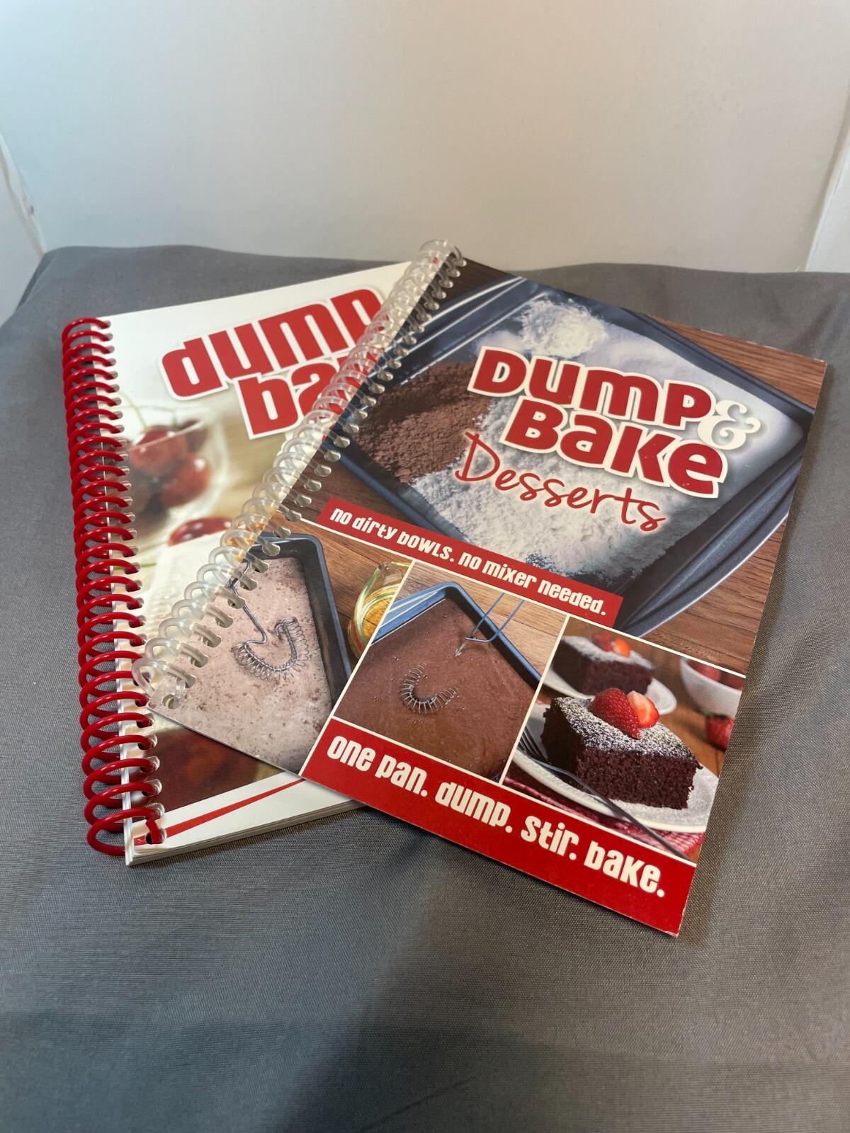 Two Dump & Bake Recipe Books - Dump & Bake Cake - Dump & Bake Desserts