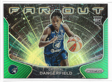 2021 Prizm WNBA Far Out Green Prizm #5 Crystal Dangerfield RC Minnesota Lynx
