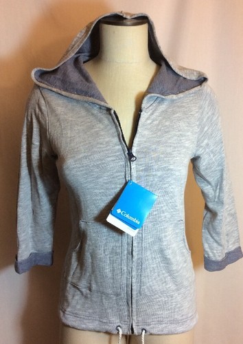 NWT Columbia $75 Ladies Wear It Everywhere Hoodie Heather Blue Small - Picture 3 of 9