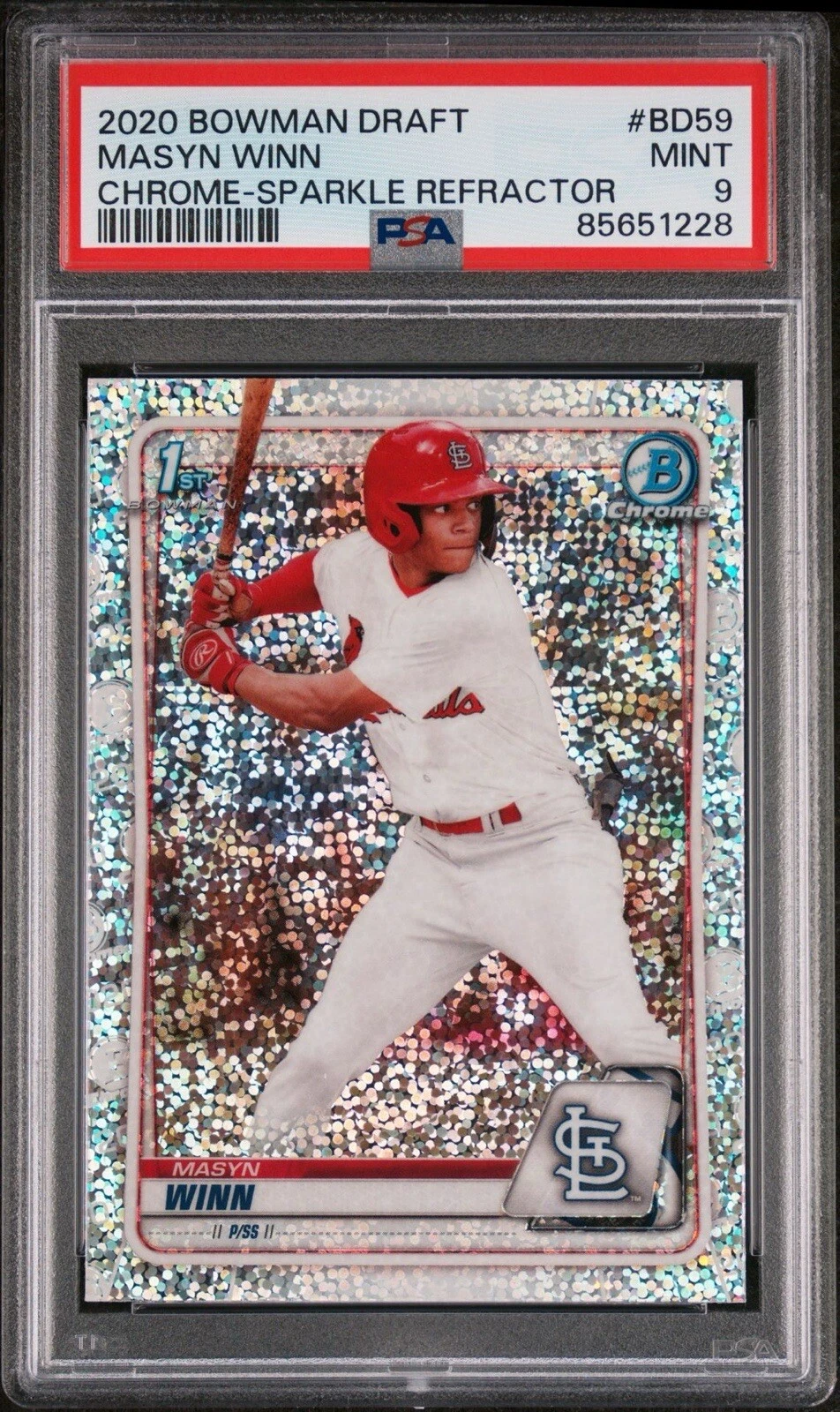 Masyn Winn 2020 Bowman Draft 1st Chrome Sparkle Refractor #BD-59