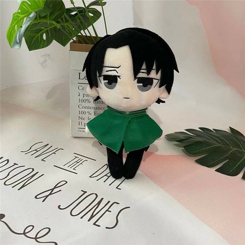 Anime Attack on titan Eren Levi Rivaille 20cm Plush Doll Keychians Xmas Gift