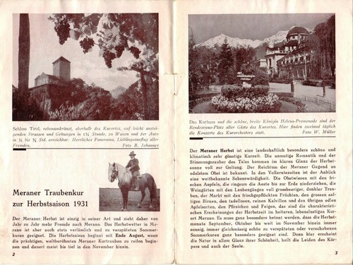Italy, 1931, Vintage Tourism Guide / Advertising Brochure - Merano (16 pg) - Picture 2 of 11