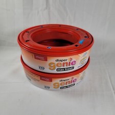 2 Playtex Baby Diaper Genie Clean Laundry Scent Single Refill New 270 Count 