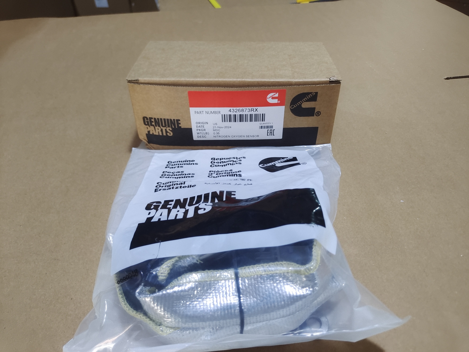 Genuine Cummins OEM NOx Sensor 5295473RX