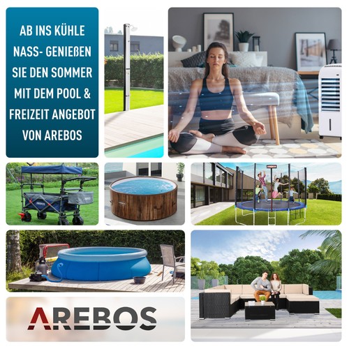 AREBOS Sandfilteranlage mit Pumpe Filteranlage Filterkessel Schwimmbadpumpe 400W - Bild 11 von 49