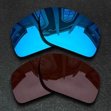 US Blue Brown Replacement Lenses For-Oakley DOUBLE EDGE Polarized