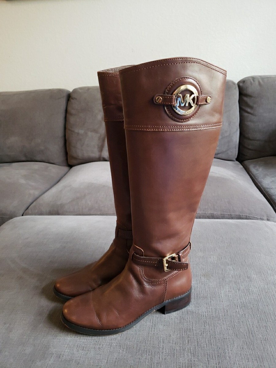 Size 6- Michael Kors Womens Tall Brown Boots- Great Condition! | eBay