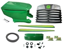 Upper/Lower Hood/Grille/Bumper/Foam Isolator/LH&RH Stickers Fits John DeereLT180