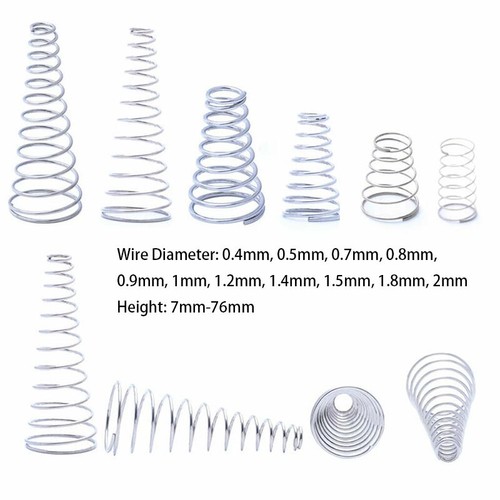 Conical Cone Compression Spring 304 Stainless Steel Springs Wire Dia 0.4mm-2mm - Picture 1 of 8