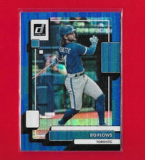 2022 Donruss Holo Blue Bo Bichette Short Print Card, SP Toronto Blue Jays #170