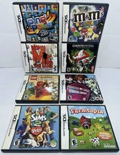 Lot Of 8 OEM Nintendo DS Empty Cases w/ Manuals & Inserts NO GAMES included