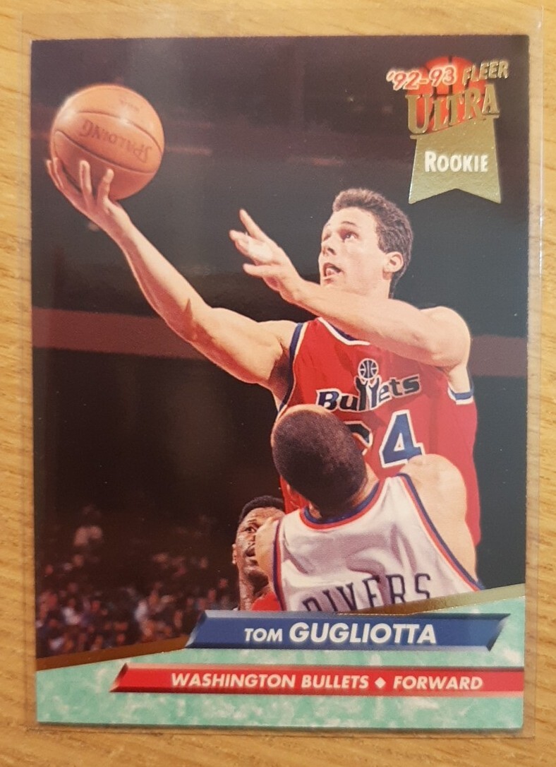 1992-93 FLEER ULTRA TOM GUGLIOTTA ROOKIE #367 WASHINGTON BULLETS