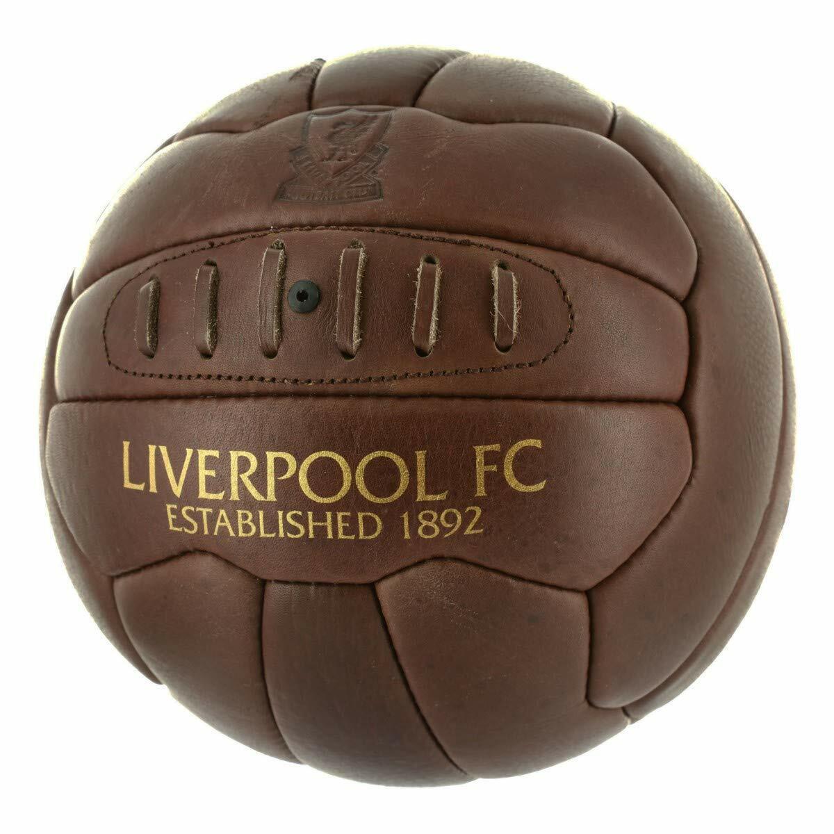 Liverpool FC offizieller Retro Heritage Lederfußball 