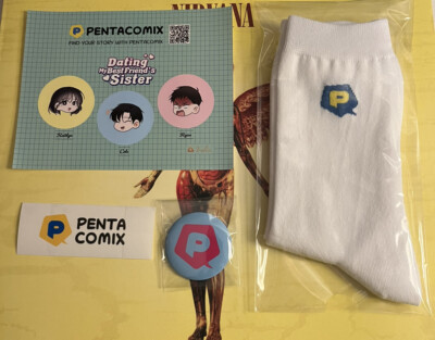 Dating My Best Friend s Sister Socks Pin Stickers Lot Anime NYCC 2023 Exclusive