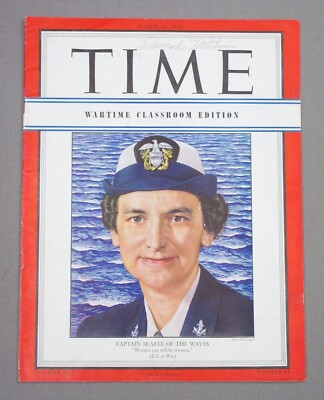 TIME - ''Captain McAfee of the Waves''- March 12, 1945 - Wartime Classroom Edition