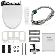 Smart Electric Bidet Toilet Heated Seat Elongated LCD Auto Flush Dry Night Light