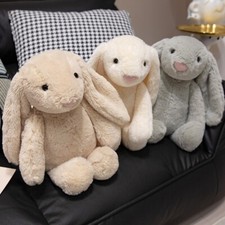 Cute Bunny Plushies - 3 Colors, Soft Rabbit Stuffed Animals Plush Kids and Adult